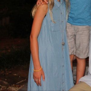 Denim tank dress